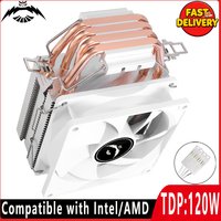 Compatible x79 x99 AM3 AM4 i3 i5 Processor 4 Heat Pipe Cpu Cooler Fan 90mm 4 pin PWM Air-Cooled Install LGA2011 115x 1200 1700