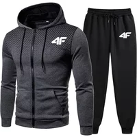 Men's Tracksuit Hooded Casual Hot Sale Single Piece Zipper Sweatshirt And Daily Single Sweatpants Comfort Outdoor Jogging Sports