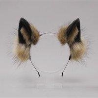 Funny Lolita Cat Ears Headband JK Animals Wolf Dog Hair Band Hair Hoop Furry Cosplay Headwear Girls