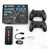 SMARTDUDE X3 plus Retro Game Stick 4K Ultra HD Video Game Console 30000+ Dual 2.4G Wireless Controllers Portable Stick For GIft