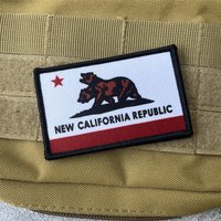 New California Republic Flag Military Armband Printed Patch Tactical Morale Badge Hook Loop Outdoor Backpack Accessories Sticker