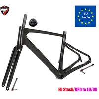 Twitter Carbon Bicycle Frame R7 Gravel 45C Thru Axle 12x142mm Disc Brake Cyclocross 700C Inner Cable Road Frameset EU Stock DPD