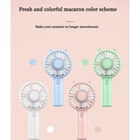 Mini Handheld Fan Portable USB Rechargeable Fans Desk with Base Small Makeup Eyelash Cooler Women Girls Outdoor Office White