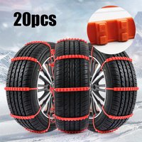 10Pcs Anti Skid Schnee Ketten Auto Winter Reifen Räder Ketten Winter Outdoor Schnee Reifen Notfall Doppel Rillen Anti-skid Ketten