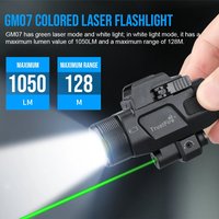 Trustfire Professionelle taktische LED-Taschenlampe, 1050 Lumen, 2-in-1-Pistolen-Taschenlampe, Schnellverschluss für Outdoor-Sporttraining