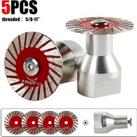 LOZLIN M14 5/8-11 Thread Diamond Saw Blade Set Removable Shank Engraving Grinding Disc Cutting Marble Tile Ceramic Stone Plate