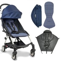 3pcs/set 175 Stroller Accessories Canopy Cover Seat Cushion Compatible With Babyzen YOYO Cover Seat Mattress With Zipper Pocket