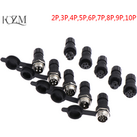 QL16 Waterproof aviation plug 2/3/4/5/6/7/8/9/10pin welded connector socket