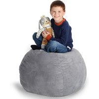 Animal Toys Storage Bean Bag Large CapacityPlush Toy Basket Organizer Stuffed Stuffed Holder Bean Bag for Children Kids