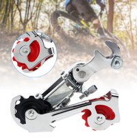 Bicycle Racing Bike Part Silver Tone Metal 3-7 Speed Rear Derailleur Bike Part Silver Tone Metal Rear Derailleur Bicycle Racing