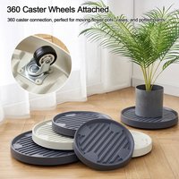 Useful Plant Saucer with Moving Wheels Plastic Drip Trays Pot Trays Bonsai Rack Tray Saucers Garden Indoor Outdoor Supplies