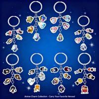 Anime Keychain Set Spy x Family Chainsaw Man Attack on Titan Jujutsu Kaisen Demon Slayer My Hero Academia One Piece Naruto