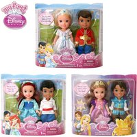 Original My First Disney Princess Petite Princess Ariel and Prince Eric Gift Set Mini Salon Doll Children's Collectible Gifts