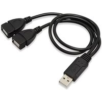 USB 2.0 Splitter Cable USB Double Splitter Adapter Cable USB 1 to 2 Splitter USB Male To Female Power Extension Cables 15cm/30cm