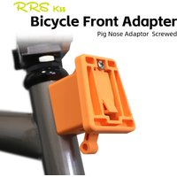 RRSKIT For Brompton Folding Bicycle Pig Nose Adapter Bike Front Bag Rack Adapter Front Luggage Carrier Mount Base Adapter