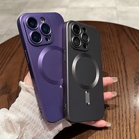 For Magsafe Wireless Charge Case For iPhone 15 14 13 12 11 Pro Max X XR Xs Max 7 8 Plus SE 2020 Soft Magnetic Bumper Cover