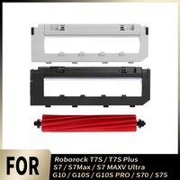 Main Roller Brush With Cover Durable Soft Vacuum Part For Roborock T7S T7S Plus S7 S7Max S7 MAXV Ultra G10 G10S G10S PRO S70 S75