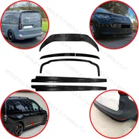 For VW Volkswagen Caddy Mk5 2021 2022 2023 2024 Car Body Kits Spoiler Front Lip Rear Bumper Lip Side skirts Glossy Black
