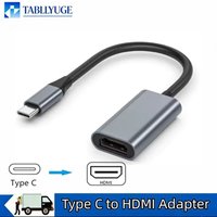4K Type C to HDMI Compatible Converter USB C to HDMI Video Cable Type-C to HDTV Display Adapter Suitable for MacBook Laptops