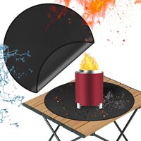 11-inch fire mat for tabletop stove, tabletop stove accessories, flame retardant table mat, easy to clean, outdoor barbecue mat