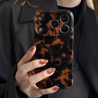 Amber Spot Leopard Print Characters Phone Case For iPhone 17 16 15 14 13 12 11 Pro Max Plus Air Cases Shockproof Soft Back Cover