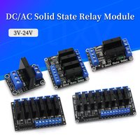 High/Low Relay 5V 1 Channel 2 4 6 8 Way SSR G3MB-202P Solid State Relay Module 240V 2A Output with Resistive Fuse For Arduino