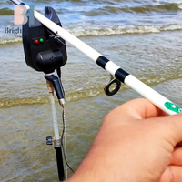 Carp Fishing Bite Alarm With LED Light Annunciator For Carp Fishing Tackle Equipment Fishing Alarm Indicator Fish Bell B.H