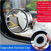 2Pcs Blind Spot Mirror For Car Traffic Mirror Car Rear View Mirror Full Vision 360 Wide Anger Parking Assitant Convex Mirror