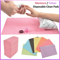 20Pcs Nail Art Table Mat Disposable Foldable Clean Pad Beauty Nail Care Polish Waterproof Tablecloth Manicure Tool Lint Paper