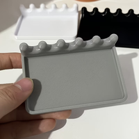 1/3 Pcs With Drip Tray Brush Portable Holder Front Tray Style Design Portable Pen Holder Storage Rack