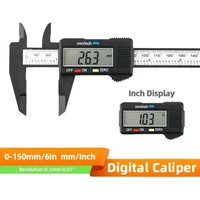 150mm 100mm Electronic Digital Caliper Carbon Fiber Dial Vernier Caliper Gauge Micrometer Digital Ruler Measuring Tool