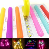 50~1M Separated Silicone Neon Strip DC12V SMD2835 120LEDs/M Flexible Bendable Waterproof LED Light Strip DIY S Shape Sign Lamp