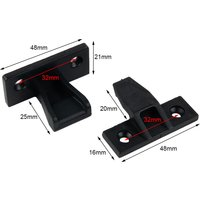 Practical High Quality New Bracket Clips Plastic Press Fit Push In Black Clips Fasteners High Quality Materials