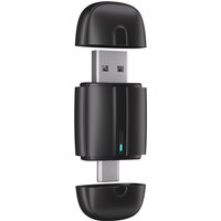 2in1 Wireless CarPlay Android Auto Type-C USB for Original Car Radio Wired to Wireless Plug and Play for VW Kia Audi Toyota Benz