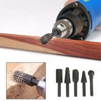1/4'' 5PCS Wood Carving Drill Bit Set for Ship & Yacht Maintenance Woodworking Carpentry Cutting Tools