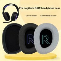 Earpads Suitable for Logitech G522 Earphone Cover and G522 Wireless Head Mounted Earcup Sponge PU Leather Earmuffs