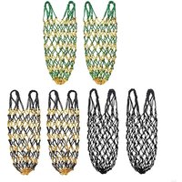 2Pcs/Set New Slow Feed Hay Net Hanging 40inch Horse Hay Bag Large Capacity Hay Feeder Bag for Horses Goat Sheep