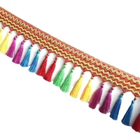 1m NewColorful Lace Tassels for Truck Flower Sedan Chair Decorative Embroidered Hanging Tassels Clothing Props - Hanging Tassels
