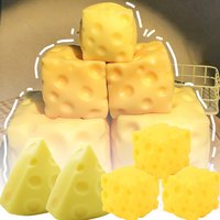Cheese Squeeze Toy Simulation Cheese Squishy Toy Soft Decompressing Pinching Cheese Sticky Slow Rebound Toy Relax/ Decompress