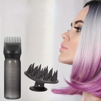 2pcs/set Applicator Bottle Shampoo Brush Scalp Massage Hair Brush Oil Applicator for Hair Care 3-in-1 Hair Treatment Tool