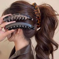 1/3Pcs Banana Hair Clips for Women Fish Shaped Hairpin with Back Comb Twist Clamp Ponytail Barrette Women Hair Accessories