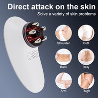 EMS Microcurrent Face & Body Massager, 4 Modes Vacuum Suction Cup, 630nm LED Red Light Therapy, Muscle Stimulator Anti-Wrinkle F