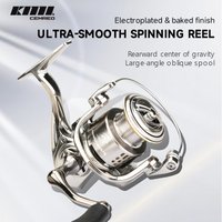 CEMREO Smooth Spinning Fishing with Drag Click System 5kg Drag Power 1000-4000 Series Universal Fishing Reel Model:PHANTOM