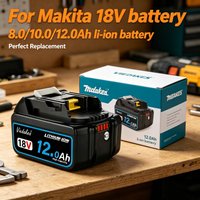 Viedakes 8/10/12Ah for Makita18V Battery, Rechargeable Battery, ๐ฌBest Replacing BL1830B L1840B L1850B L1860B, Power Tool Batter
