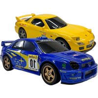 Mini 1/43 4WD RC Drift Car 2.4GHz RTR Racing Model with 7-Color LED Lights Night Drifting Vehicle for Hobbyists & Adults