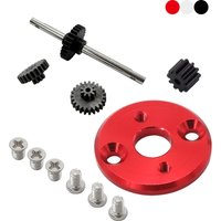 Aluminium 370 Motor Bracket With Motor Pinion Gears Gearbox Transmission Gear Set For MN78 MN82 1/12 Upgrade Parts