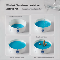 Disposable Ashtray Self Extinguishing Foam Odor Control Smoke Neutralizing Eco Friendly Paper Home Office Hotel And Public Space