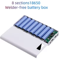 USB Power Bank Battery Charge Box 8*18650 Battery Charger Box Digital display panel Fast Charging with LED Digital Display Light