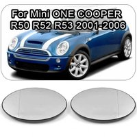For BWM Mini Cooper R50 R53 R52 2001-2006 Left/Right Side Rearview Lens Mirror Glass OEM 51167192471 51167058078