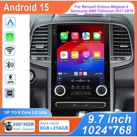 Ekran Android Auto do Renault Koleos Megane 4 Samsung SM6 Talisman 2017-2019 Nawigacja GPS Radio Video Multimedia Carplay 4G